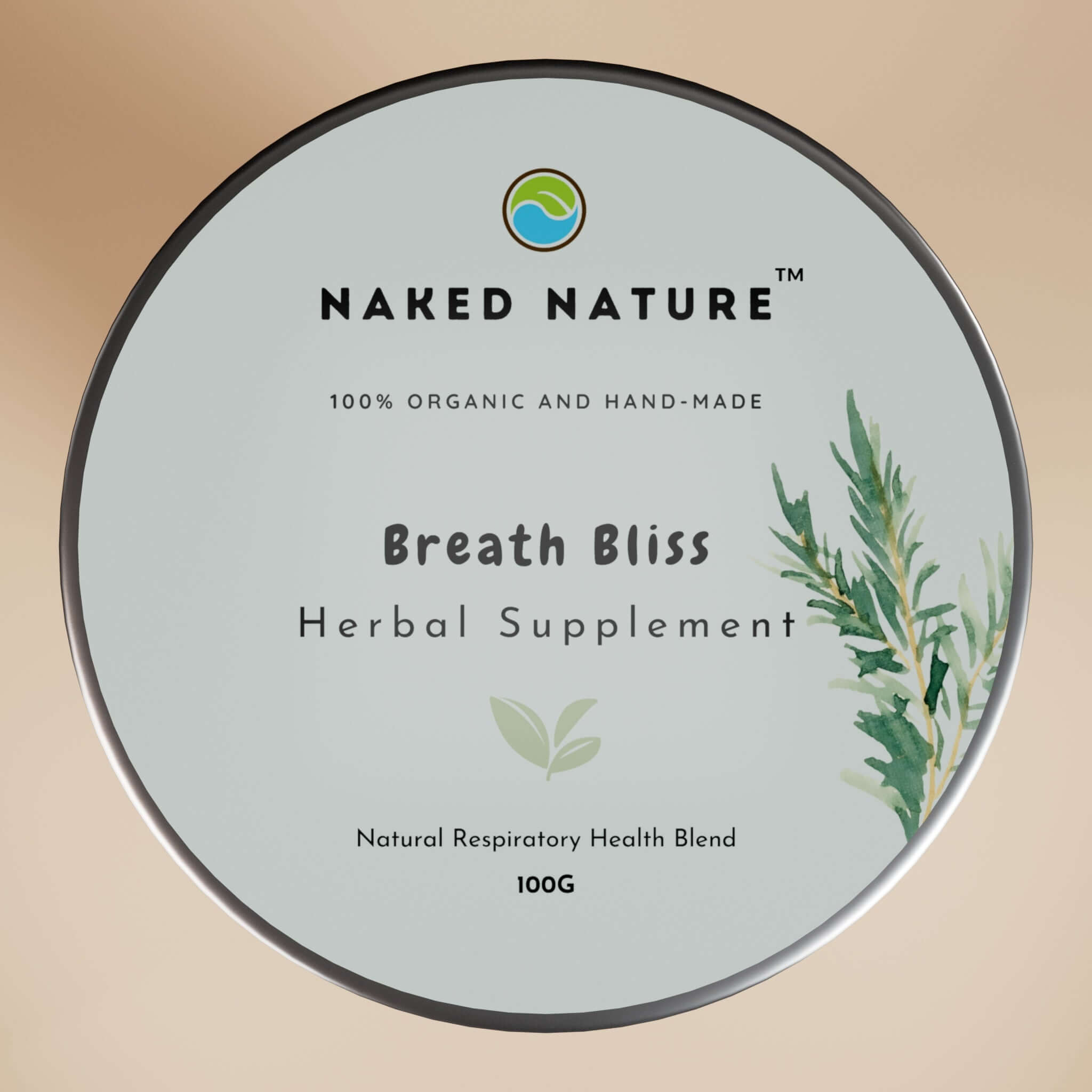 Breath Bliss Native Herbal Supplement Top
