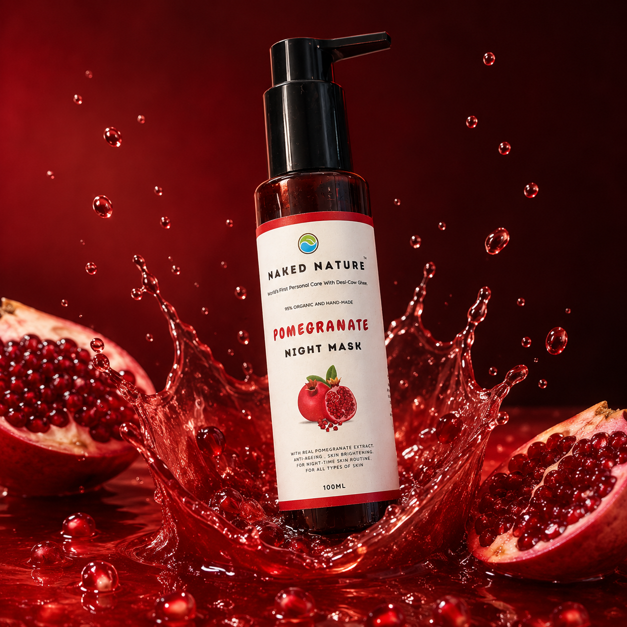 Pomegranate Night Mask – For Soft, Bright & Glowing Skin
