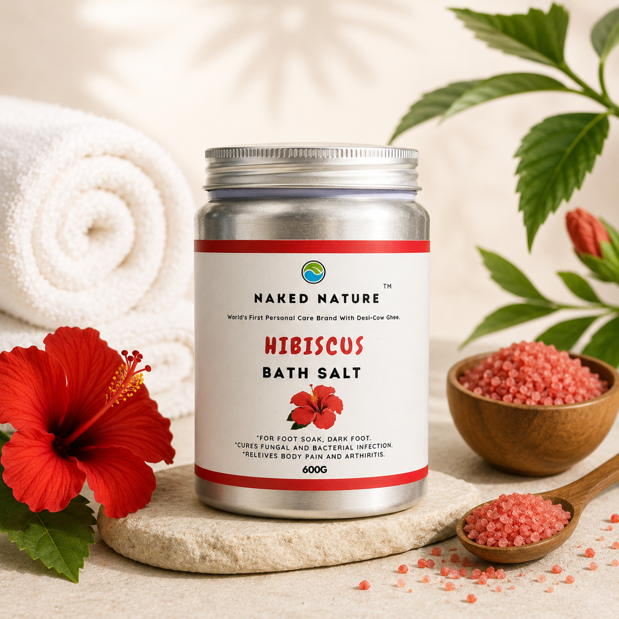 Hibiscus Bath Salt (636G)