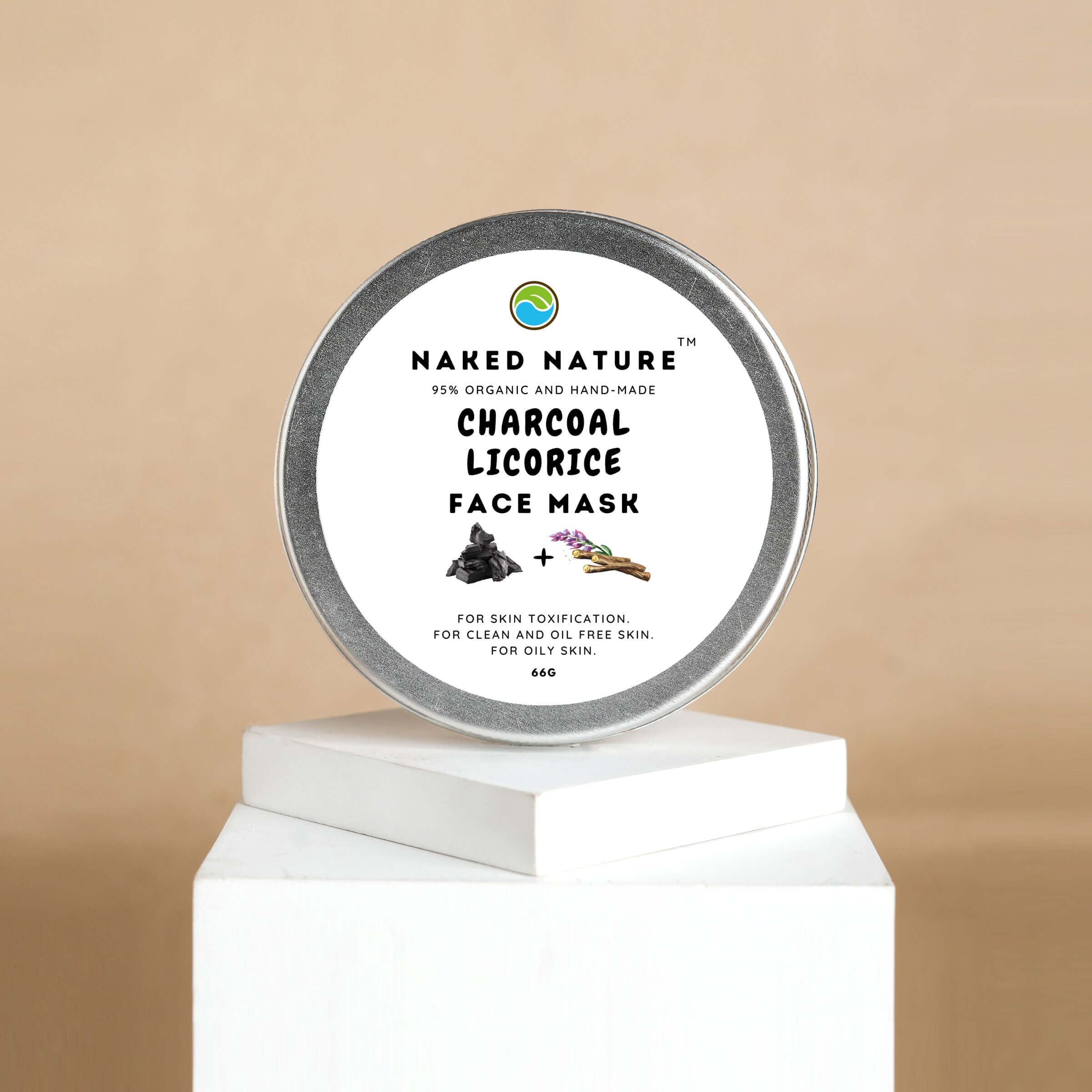 Charcoal + Licorice Face Mask 100G