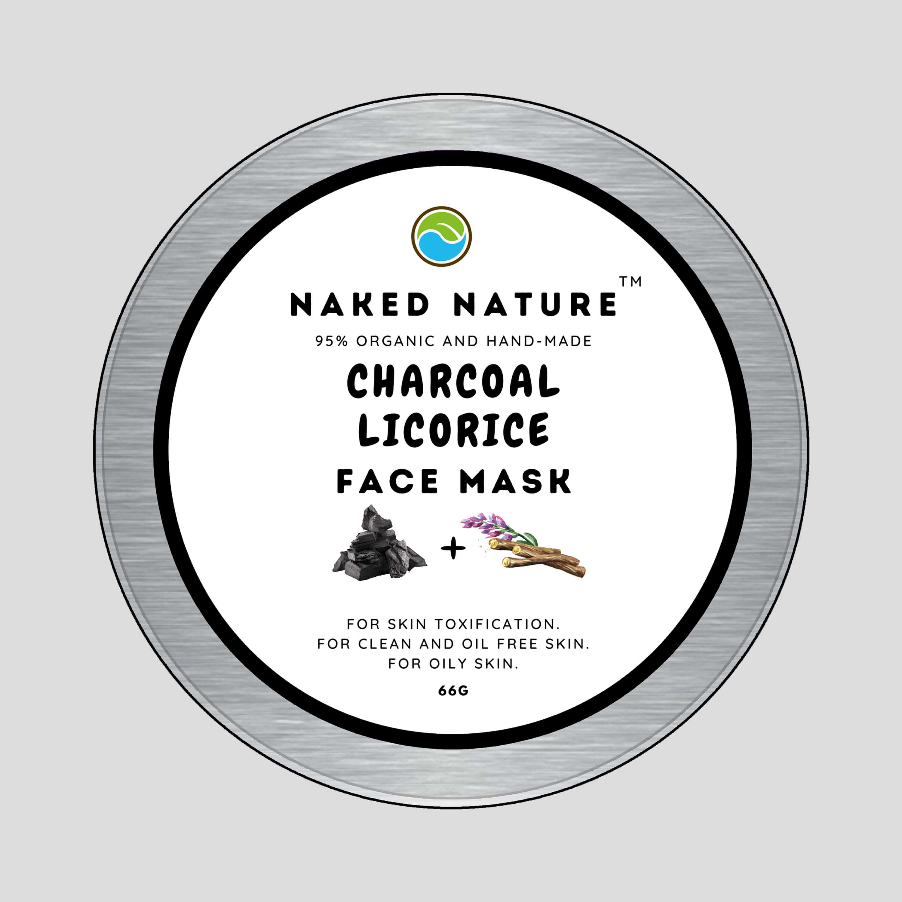 Charcoal + Licorice Face Mask 100G
