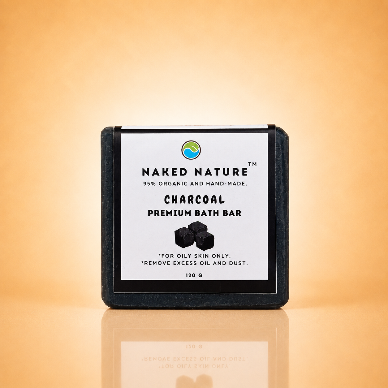 Charcoal Soap (120 g) - For Oily Skin, Removes Skin Dirt and Gives Clear Skin.