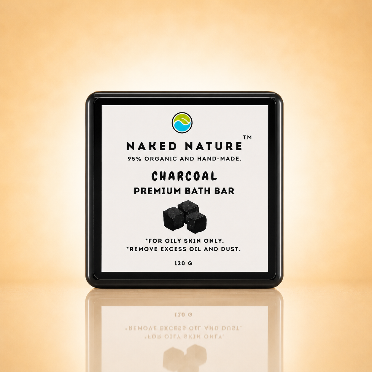 Charcoal Soap (120 g) - For Oily Skin, Removes Skin Dirt and Gives Clear Skin.