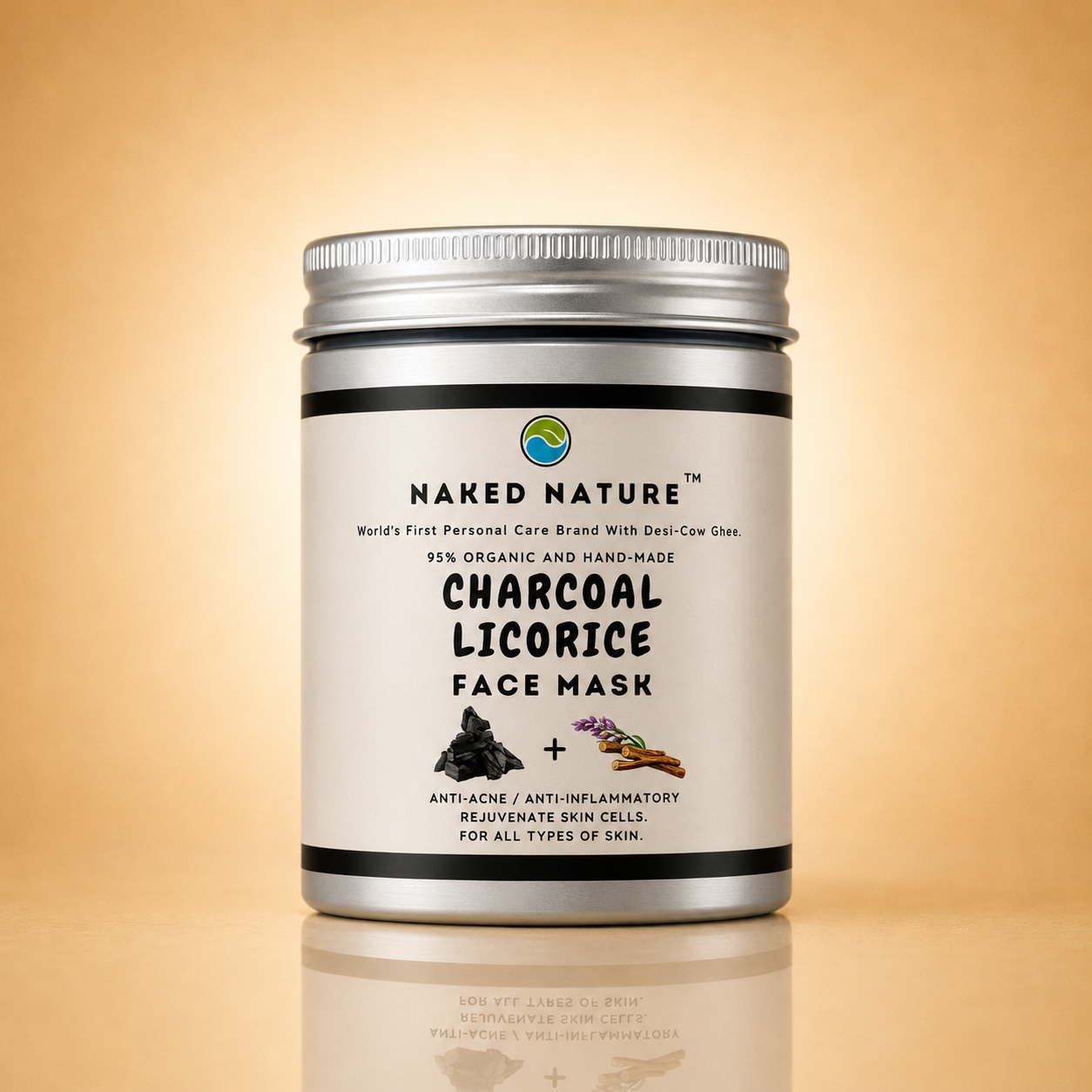 Charcoal + Licorice Face Mask 100G