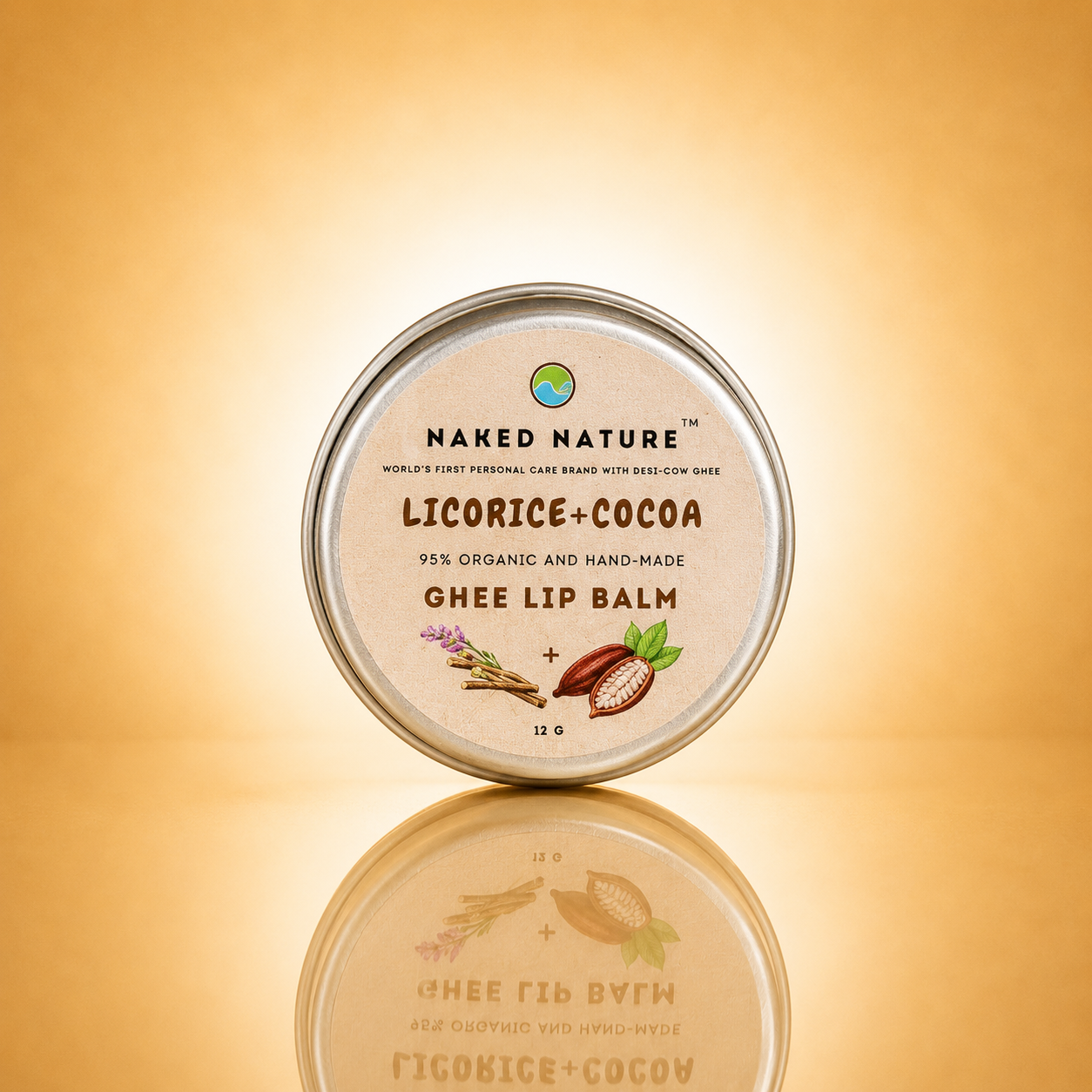 Licorice, Cocoa & Ghee Lip Balm – For Naturally Soft, Smooth & Even-Toned Lips