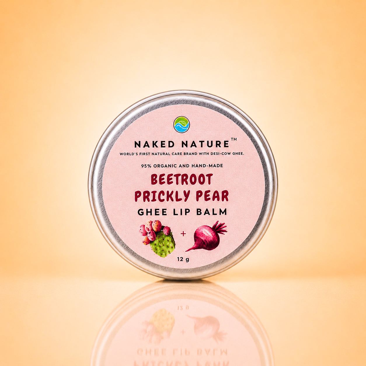 Beetroot, Prickly Pear & Ghee Lip Balm – For Pink & Glossy Lips