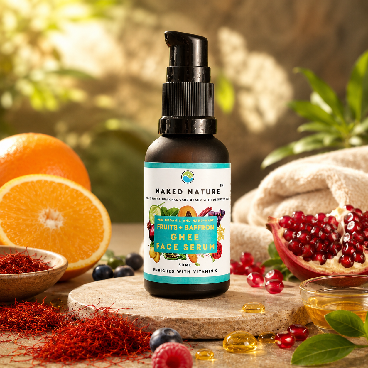 Ghee Face Serum (Fruits + Saffron) 30ml
