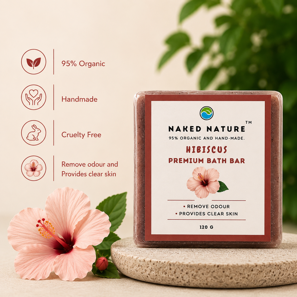 Hibiscus Soap (125G) - For skin brightness