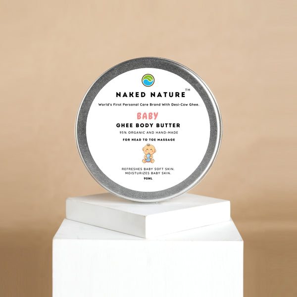 Baby Ghee Body Butter (90 ml) - For Massage, Baby Soft Skin and Moisturise Baby Skin.