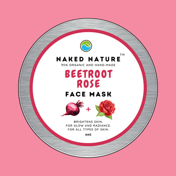 Beetroot + Rose Face Mask - Gives Clear and Pink Skin Texture.