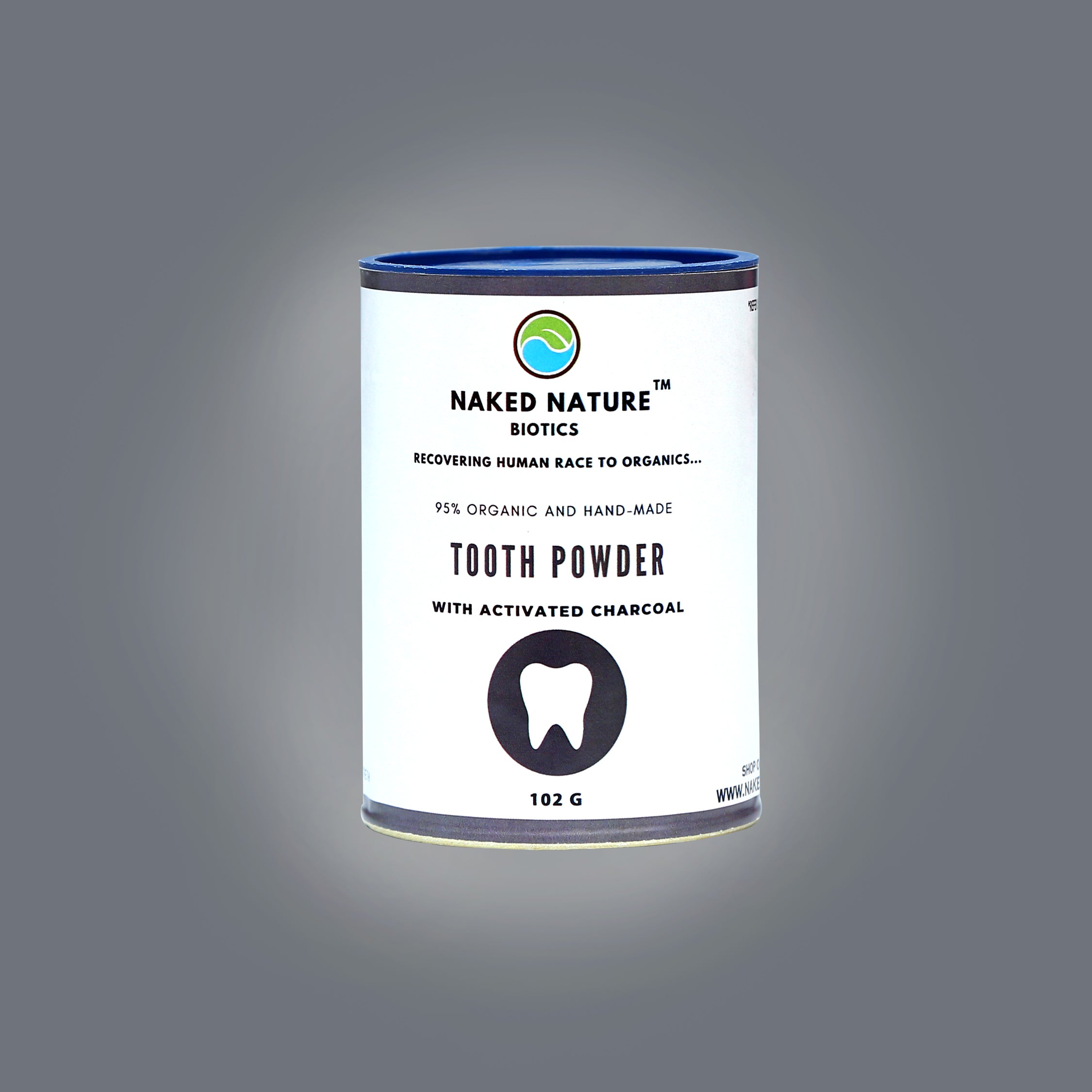 Charcoal And Ash Tooth Powder (102g) - Removes Yellow Stain and Gives Clear White Teeth.