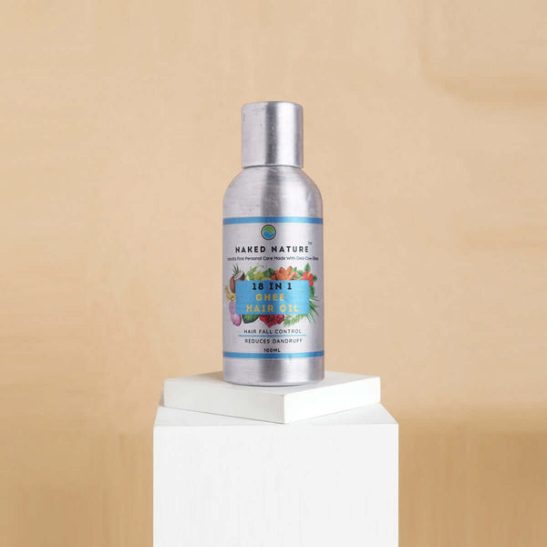 18 in 1 Ghee Hair Oil (100ml)- Reduces Hair-fall and Strengthens Hair Roots.