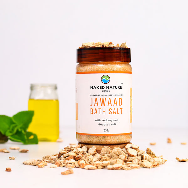 Jawaad Bath Salt (636 G) - For Foot Soak, Cures Dark Foot, Anti-Fungal and Relieves Body Ache.