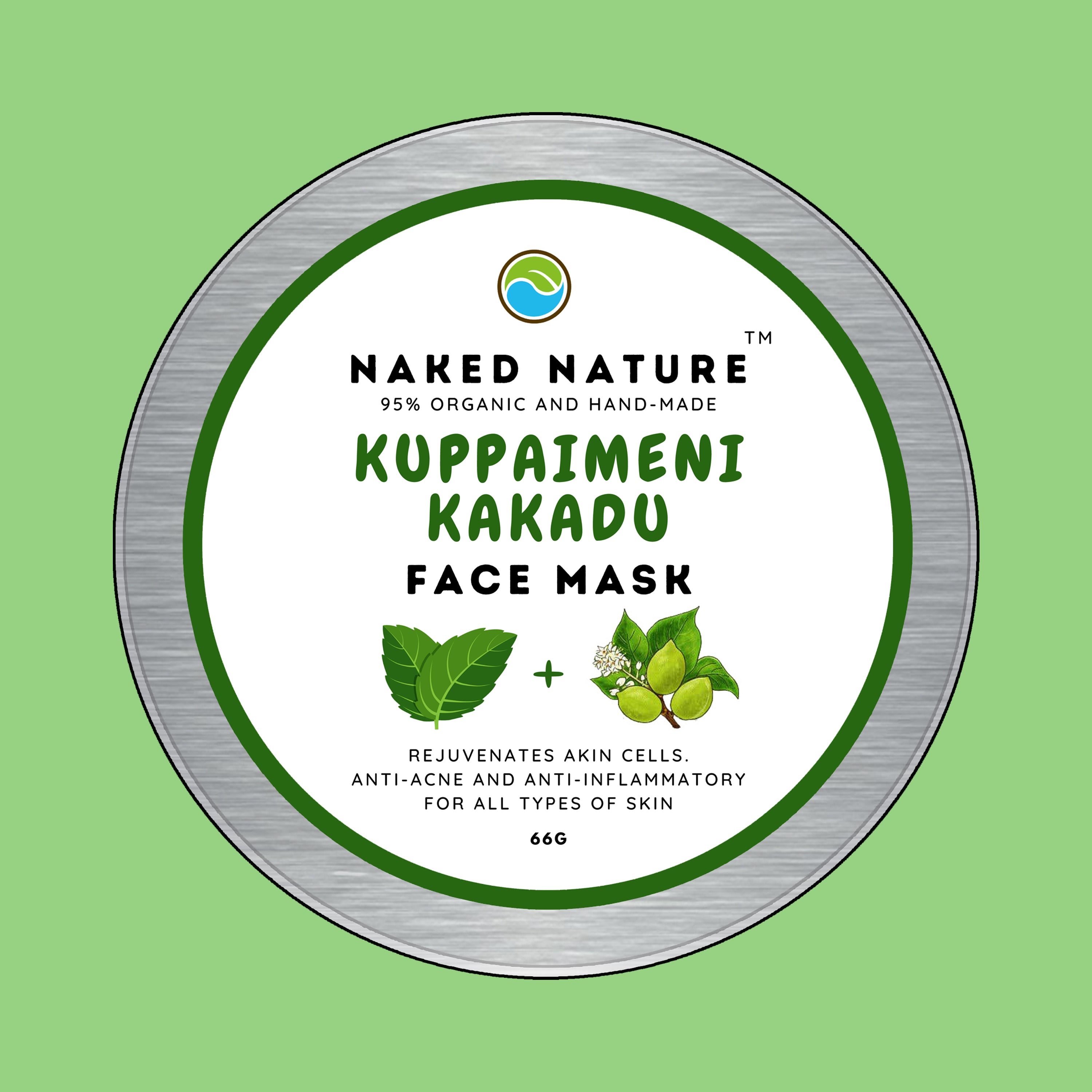 Kuppaimeni + kakadu Face Mask - Rich In Vitamin-C, Rejuvenates Skin Cells, Anti-Acne and Anti-Inflammation.